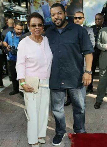 Doris Benjamin with her son Ice Cube.